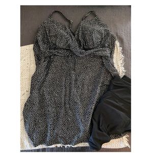 Maternity Tankini Swimsuit Top and Bottoms